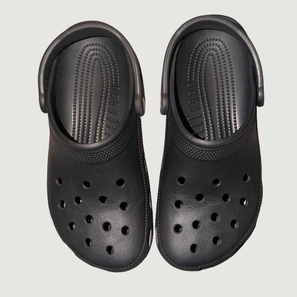 Crocs Classic Clog Shoes Mens 7 Womens 9 Black Slip On Comfort Sandals M7W9